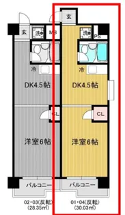 リアライズ大須(旧 レスポワール大須【304号室】の間取り