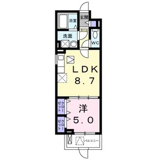 ソフィアコート加古川【1階】の間取り