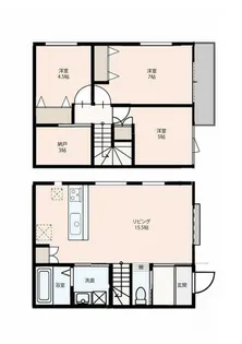 レシア岡本【1階】の間取り