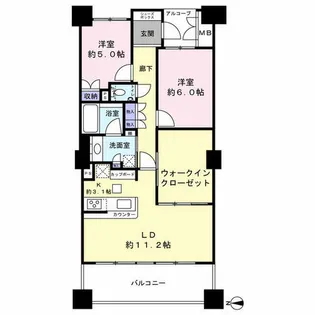 ルネマスターズタワー【20階】の間取り