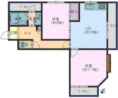 アルテ新神戸【1階】の間取り