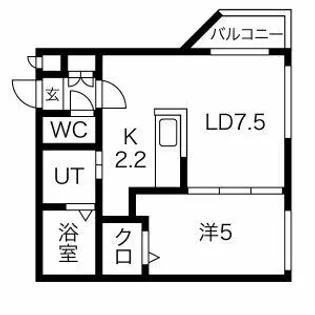 プレミアシティ美園【1階】の間取り