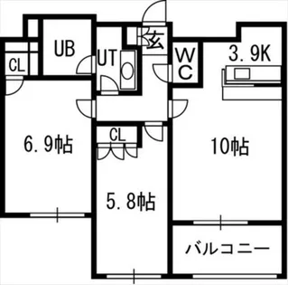 グランカーサ裏参道【3階】の間取り