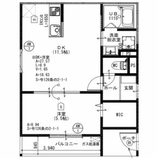 ファインレジデンシア尼崎立花【101号室】の間取り