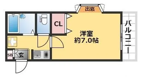 キャンパスヒルズ鈴蘭台【2階】の間取り