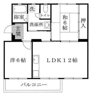 長住団地10棟【2階】の間取り