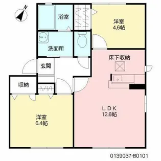 シャローム II【1階】の間取り