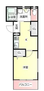 オーパス北在家【103号室】の間取り