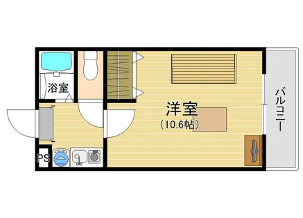 レオパレス二日市中央【207号室】の間取り