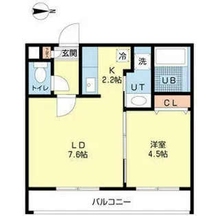 Saqras(サクラス)【2階】の間取り