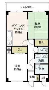 グリーンハイツ【2階】の間取り