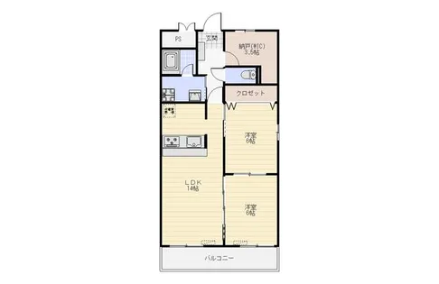 CASA AKI【203号室】の間取り