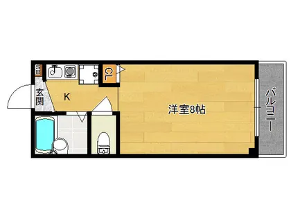 明光苑【01号室】の間取り