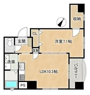 クレールコート北長狭Ⅲ【4階】の間取り