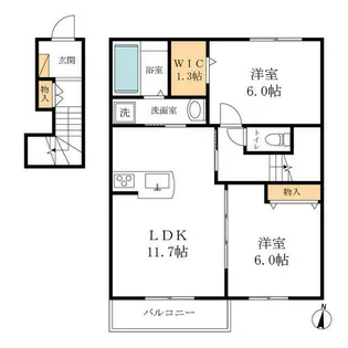 Franc Franc【2階】の間取り