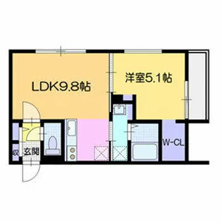 仮)ラ・シュエット元町【3階】の間取り