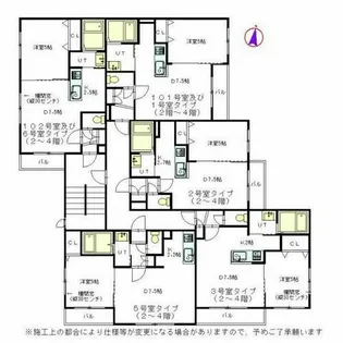 プレミアシティ元町【2階】の間取り