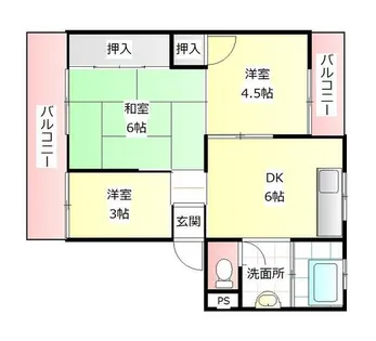 明伸第1ビル【2-25号室】の間取り