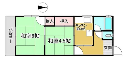雅喜マンション【2階】の間取り