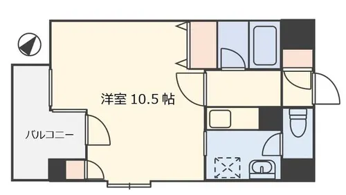 リラスウイングピア博多【502号室】の間取り
