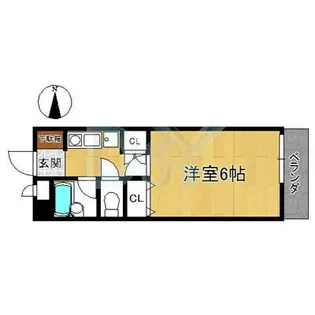 グラフィーネ槇島【201号室】の間取り