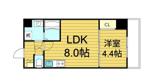 SFIDA森ノ宮【2階】の間取り