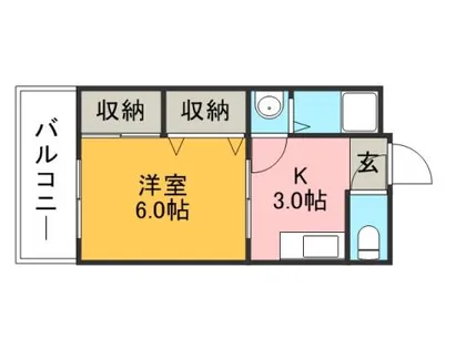 ドルフィン和白【0201号室】の間取り