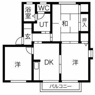 フレグランス皿山B棟【101号室】の間取り