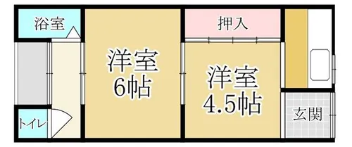 吉田ハイツ【1階】の間取り