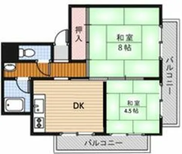 ウネサマンション【3階】の間取り