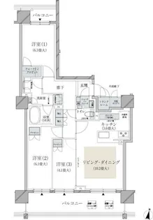 ブランズ円山裏参道レジデンス(駐車場付)【504号室】の間取り
