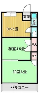 コーポ青山【C号室】の間取り