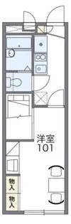 レオパレスドミール横田Ⅱ【207号室】の間取り
