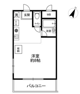 パークサイド六甲【3階】の間取り