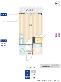 プレアール福工大前【0411号室】の間取り