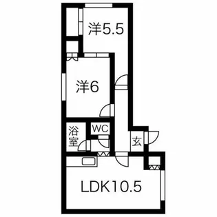 ディアライト【2階】の間取り