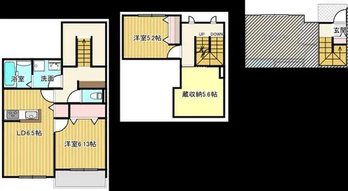 エヴァーガーデン墨江【201号室】の間取り