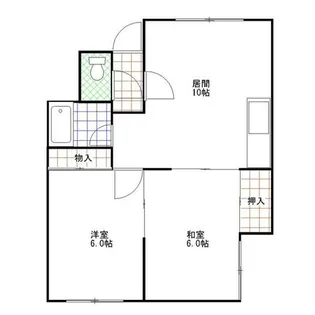 光栄荘【00201号室】の間取り