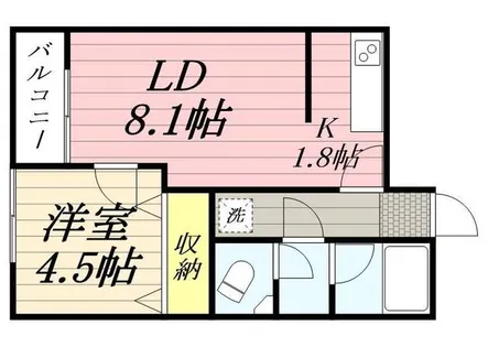 ポプラ【0101号室】の間取り