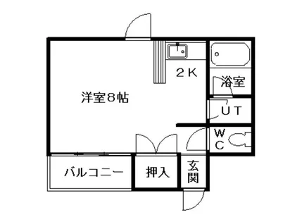 グランドール菊水【4階】の間取り