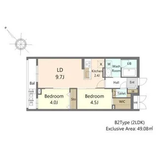 S-RESIDENCE東札幌bling【503号室】の間取り