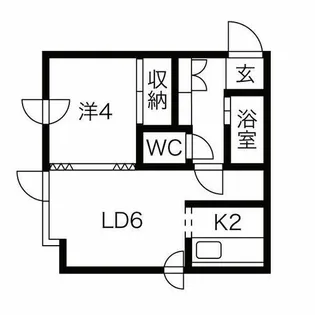 ルーセント22【1階】の間取り