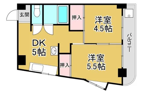 リバークレセント【205号室】の間取り