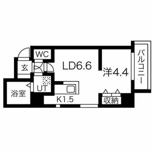 カンナ スプレイド【4階】の間取り
