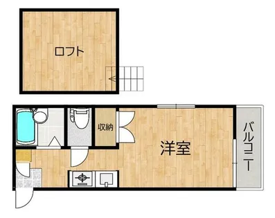 ハイビレッジ井尻【103号室】の間取り