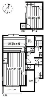 カーサソフィア【201号室】の間取り