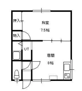 ピュアコート清和【2階】の間取り