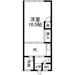 明日香荘【2階】の間取り