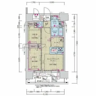 プレサンス長田レジェール【7階】の間取り