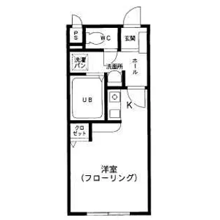 クレール西高師【201号室】の間取り